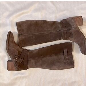 UGG Knee high suede boots, Bandera Biker Combat Moto style size 6‎